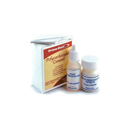 Prime Dental 010-036 Polycarboxylate Luting Cement Kit Powder & Liquid Prime Dental 010-036 Polycarboxylate Luting Cement Kit Powder & Liquid